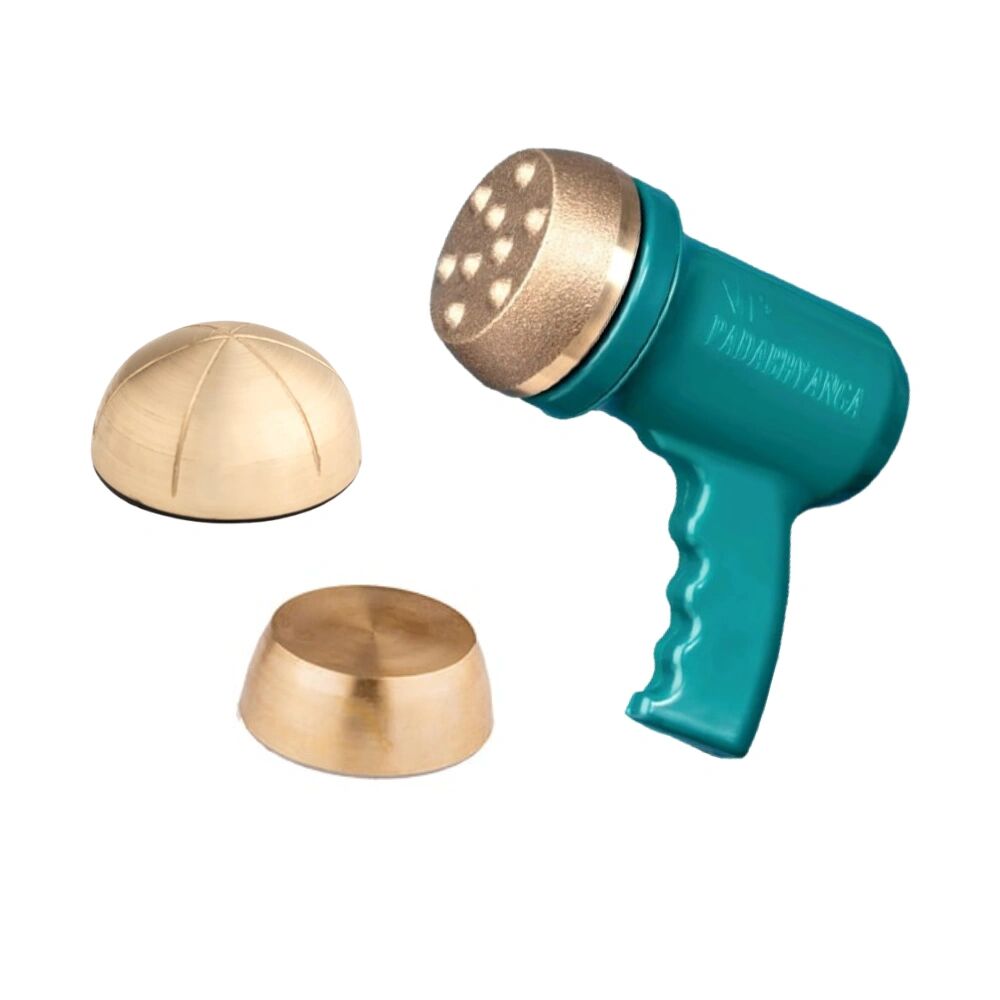 Ayurvedic Kansa Vatki Electric Foot and Full-Body Massager Machine with Dotted, Flat, and Round Vatki (Model: KT09)