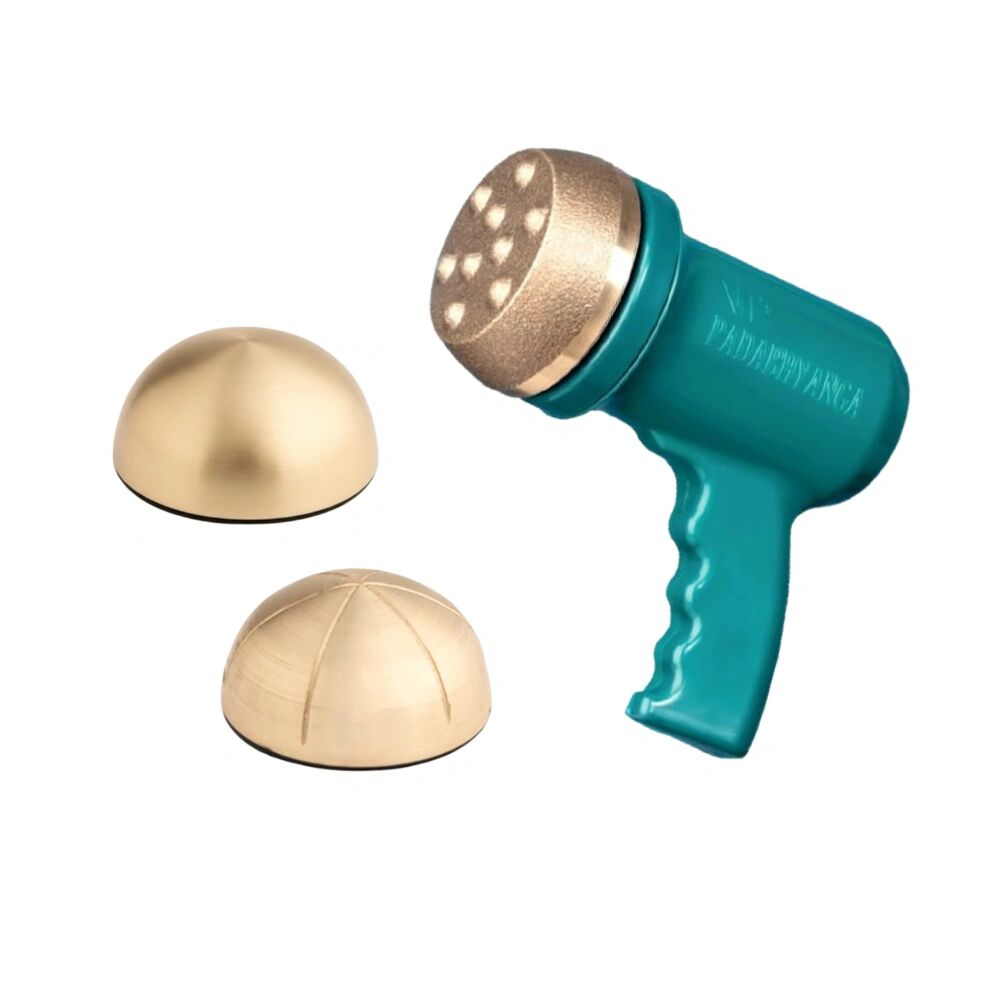 Ayurvedic Kansa Vatki Electric Foot, Full-Body, and Face Massager Machine with Dotted, Round, and Face Massage Vatki (Model: KT18)