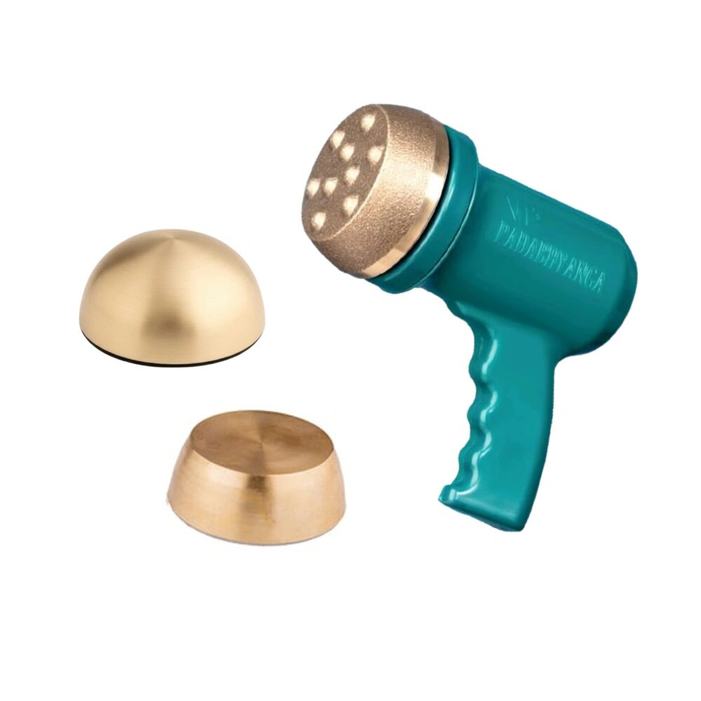 Ayurvedic Kansa Vatki Electric Foot, Full-Body, and Face Massager Machine with Dotted, Flat, and Face Massage Vatki (Model: KT19)