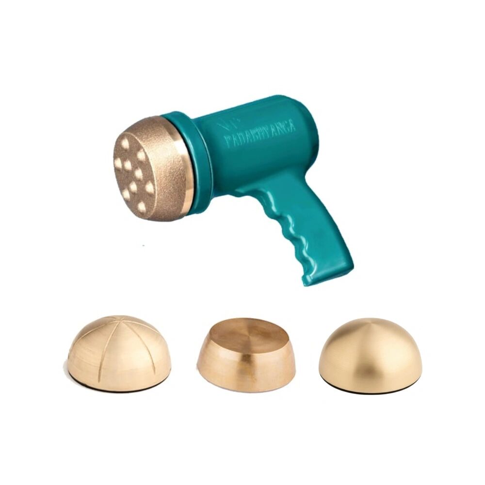 Ayurvedic Kansa Vatki Electric Foot, Full-Body, and Face Massager Machine with Dotted, Flat, Round, and Face Massage Vatki (Model: KT20)