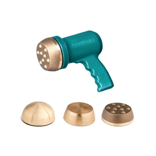 Ayurvedic Kansa Vatki Foot Massager - VT's Padabhyanga Machine for Foot Massage (KT09) - Dotted, Round & Plain Vatki