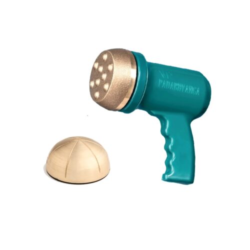 Ayurvedic Kansa Vatki Foot Massager - VT's Padabhyanga Machine for Foot Massage (KT08) - Dotted & Round Vatki